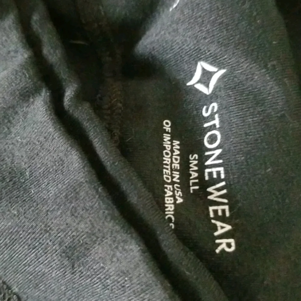 Stonewear Women's PETITE Black Stretch Wide Leg Regular Fit Legging Pants Size S